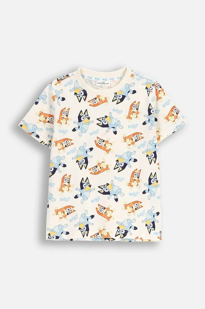 Coccodrillo tricou de bumbac pentru copii culoarea bej