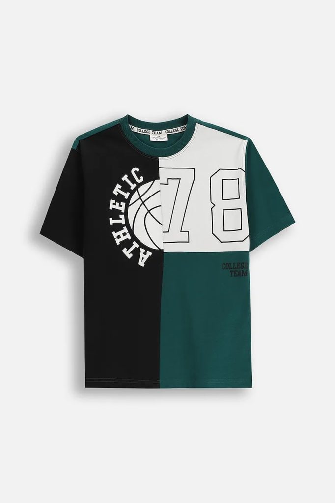 Coccodrillo tricou de bumbac pentru copii culoarea verde