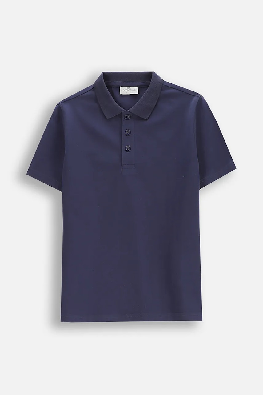 Coccodrillo tricou polo copii culoarea bleumarin