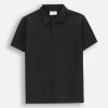 Coccodrillo tricou polo copii culoarea negru