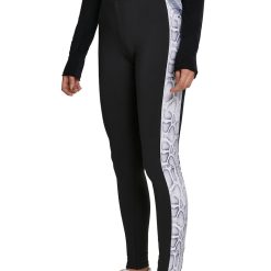Colanti cu insertii cu imprimeu piele de sarpe-FEMEI/IMBRACAMINTE/Salopete-IMBRACAMINTE/Salopete