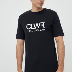 Colourwear tricou din bumbac culoarea negru