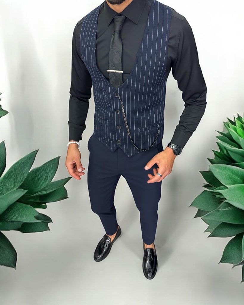 Compleu barbati  Vesta + Pantaloni 13250-Costume barbati > Compleuri barbati