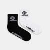 Converse șosete 2-pack culoarea negru