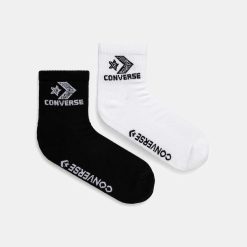 Converse șosete 2-pack culoarea negru