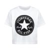 Converse tricou de bumbac pentru copii culoarea alb
