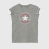 Converse tricou de bumbac pentru copii culoarea gri-Îmbrăcăminte
