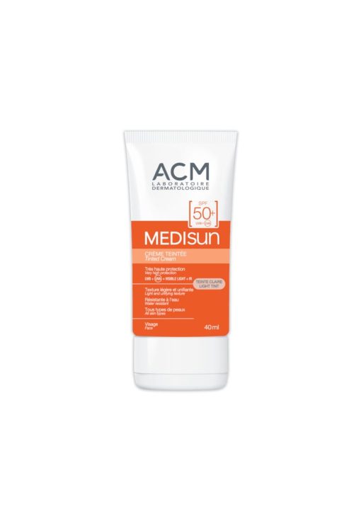 Crema colorata pentru protectie solara ACM Medisun SPF 50+ light tint - 40 ml-FEMEI/INGRIJIRE COSMETICA/Produse cosmetice-INGRIJIRE COSMETICA/Produse cosmetice