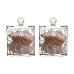 Danielle Beauty bețișoare de bumbac într-un recipient Butterfly 250-pack transparent-Wellness