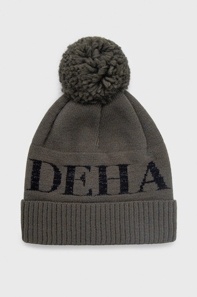 Deha Căciulă culoarea verde-Căciuli şi şepci