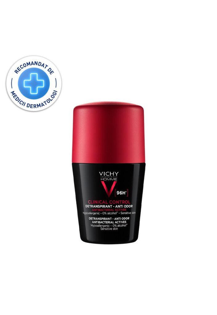Deodorant roll-on antiperspirant pentru barbati  Homme clinical control 96H - 50 ml-BARBATI/INGRIJIRE COSMETICA/Ingrijire corp-INGRIJIRE COSMETICA/Ingrijire corp