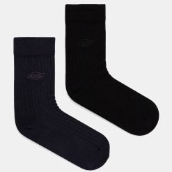 Dickies șosete 2-pack culoarea negru