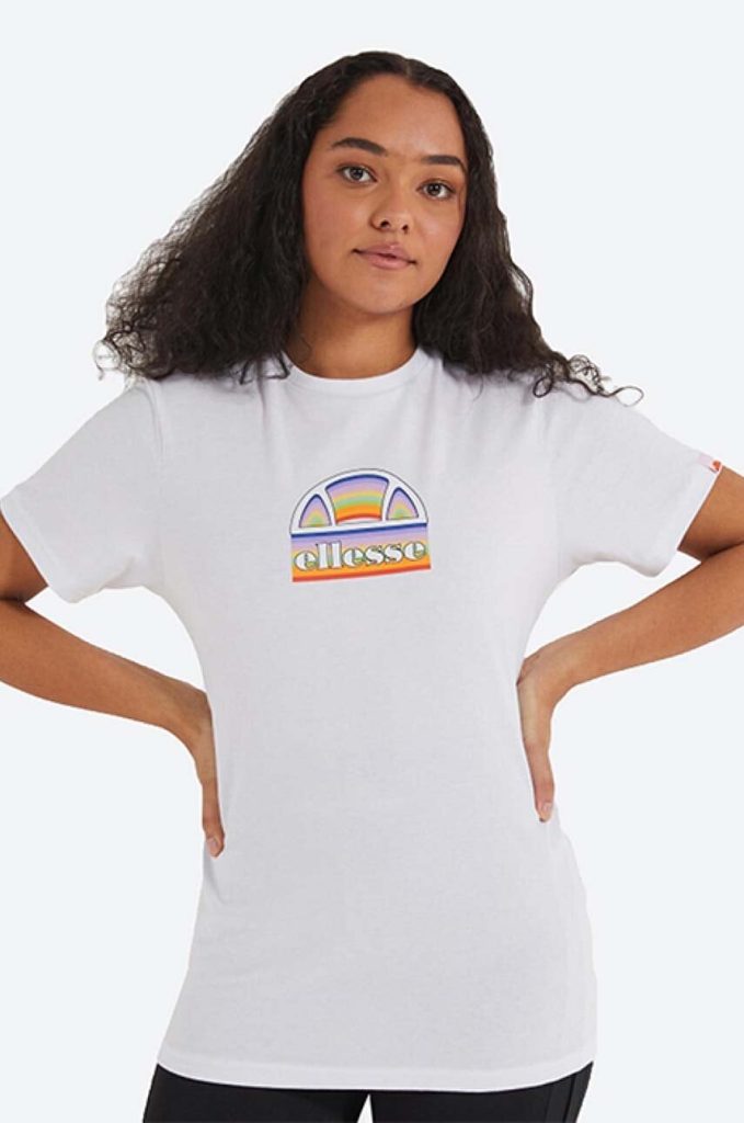 Ellesse tricou din bumbac culoarea alb SGJ11887-WHITE-Tricouri