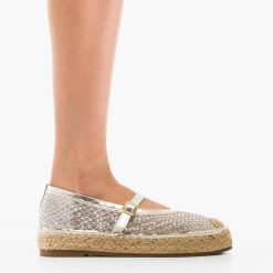 Espadrile dama Vera Argintii 5