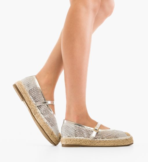 Espadrile dama Vera Argintii-Casual-Casual