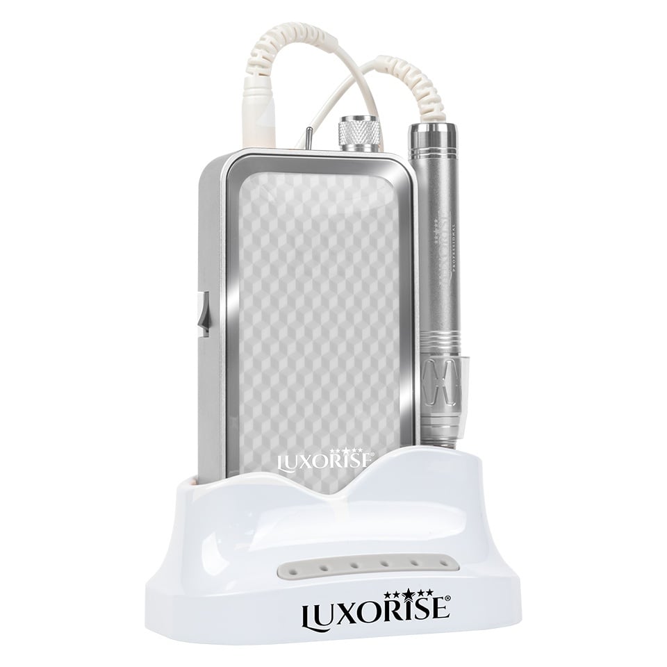 Freza Unghii Portabila QuantumX Elite 35.000RPM LUXORISE Silver 2 1