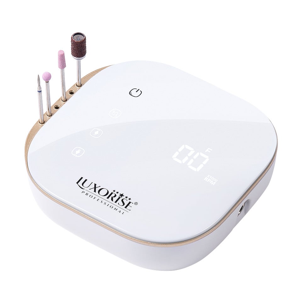 Freza Unghii Profesionala Brushless NailRevolution PRO LUXORISE 35.000 RPM White 2
