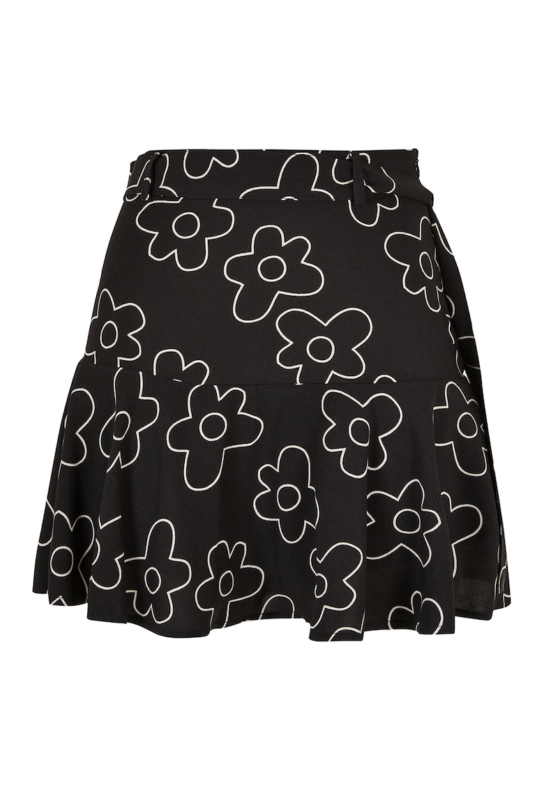 Fusta evazata cu cordon in talie-FEMEI/IMBRACAMINTE/Fuste-IMBRACAMINTE/Fuste