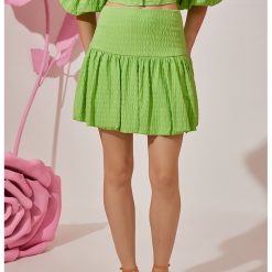 Fusta evazata cu talie inalta-FEMEI/IMBRACAMINTE/Fuste-IMBRACAMINTE/Fuste