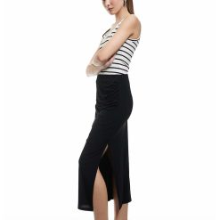 Fusta midi cu slit lateral-FEMEI/IMBRACAMINTE/Fuste-IMBRACAMINTE/Fuste