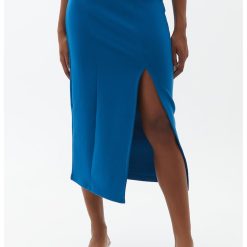 Fusta mini cu slit frontal-FEMEI/IMBRACAMINTE/Fuste-IMBRACAMINTE/Fuste