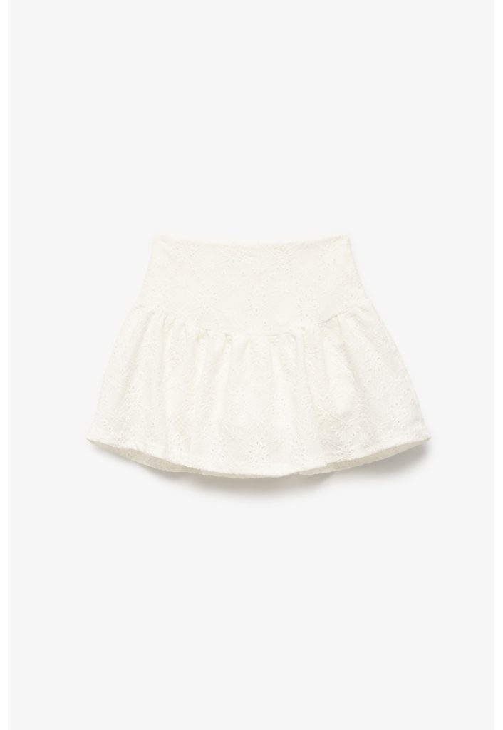 Fusta-pantalon cu broderie-FETE/IMBRACAMINTE/Sorturi-IMBRACAMINTE/Sorturi