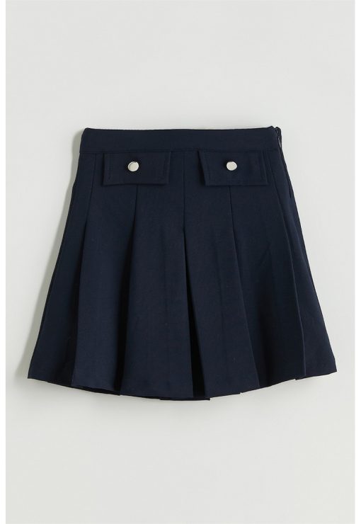Fusta-pantalon scurta cu pliuri-FETE/IMBRACAMINTE/Sorturi-IMBRACAMINTE/Sorturi