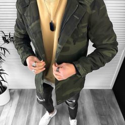 Geaca barbati de iarna PARKA  ARMY  Imblanita 888 59-2-Geci barbati > Geci iarna