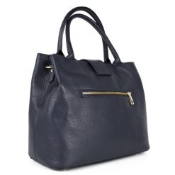 Geanta dama Alissa GT584 piele naturala albastru inchis 3