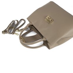 Geanta dama Alissa GT901 piele naturala model dark taupe 3