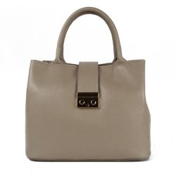 Geanta dama Alissa GT901 piele naturala model dark taupe 4