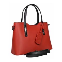 Geanta dama Maila GT1553 piele naturala rosunegru 4