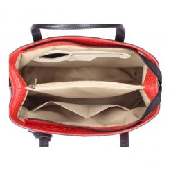 Geanta dama Merle GT1287 piele naturala rosu 3