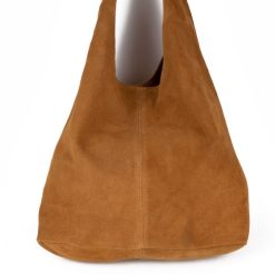 Geanta dama Monica GT1193 piele intoarsa cognac 4