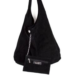 Geanta dama Monica GT1194 piele intoarsa negru 3