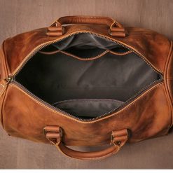 Geanta de calatorie unisex Nyro GT3305 piele naturala Maro 5