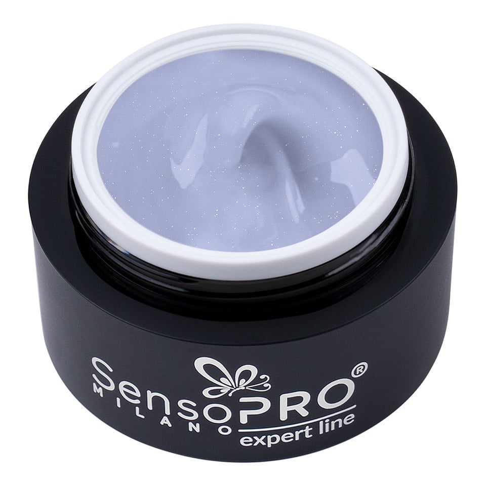 Gel Constructie Unghii Expert Line SensoPRO Milano - Shimmer Blue 30ml-Geluri UV > Geluri UV Constructie