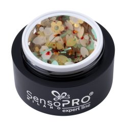 Gel UV Transparent Bloom Dream SensoPRO Milano Expert Line Peach Confetti 5ml 3