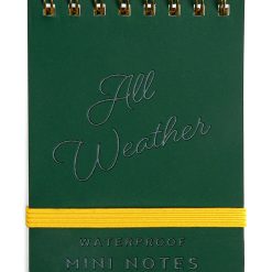 Gentlemen's Hardware carnețel de buzunar impermeabil Pocket Waterproof Note Book culoarea verde-Home Office