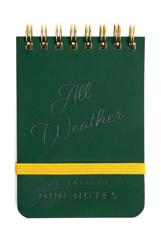 Gentlemen's Hardware carnețel de buzunar impermeabil Pocket Waterproof Note Book culoarea verde-Home Office