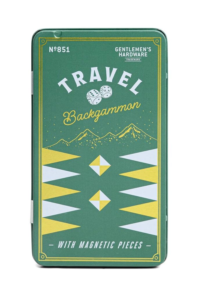 Gentlemen's Hardware joc de societate Backgammon culoarea verde-Jocuri și puzzle