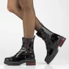 Ghete 4058 negru-rosu-Ghete si botine-Ghete si botine