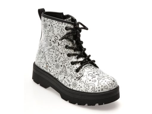 Ghete SKECHERS argintii