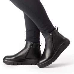 Ghete piele 1900-18 negru-Ghete si botine-Ghete si botine