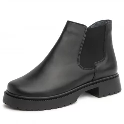 Ghete piele 561 negru-Ghete si botine-Ghete si botine