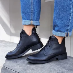 Ghete piele 619 Vera negru-Ghete si botine-Ghete si botine