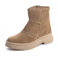 Ghete piele 626 nisipiu velur-Ghete si botine-Ghete si botine