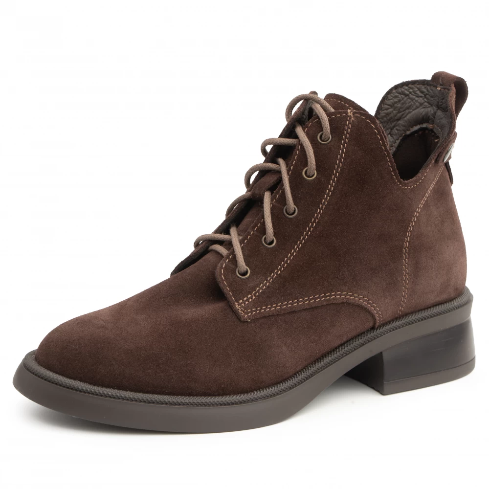 Ghete piele 650 maro velur-Ghete si botine-Ghete si botine