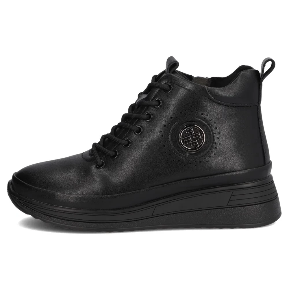 Ghete piele naturala 4215 negru-Ghete si botine-Ghete si botine