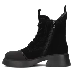 Ghete piele naturala 6566 negru-Ghete si botine-Ghete si botine
